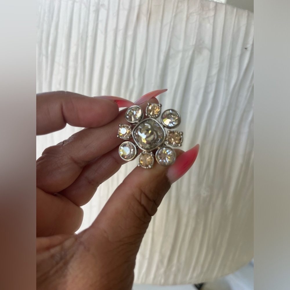 CHANEL Authentic Crystal Ring
